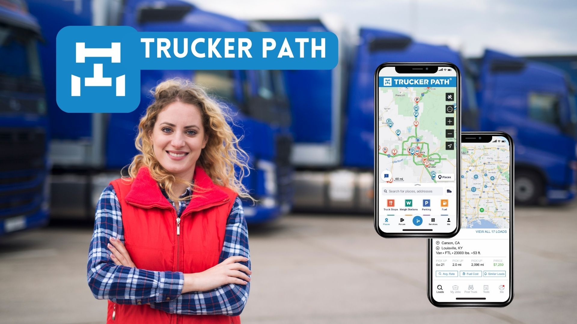 Illustration Trucker Path