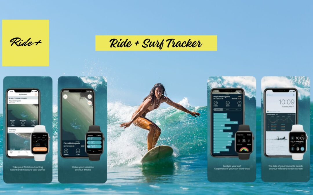 Gardez une trace de vos performances en surfant avec Ride + Surf Tracker, l’application GPS pour les surfeurs