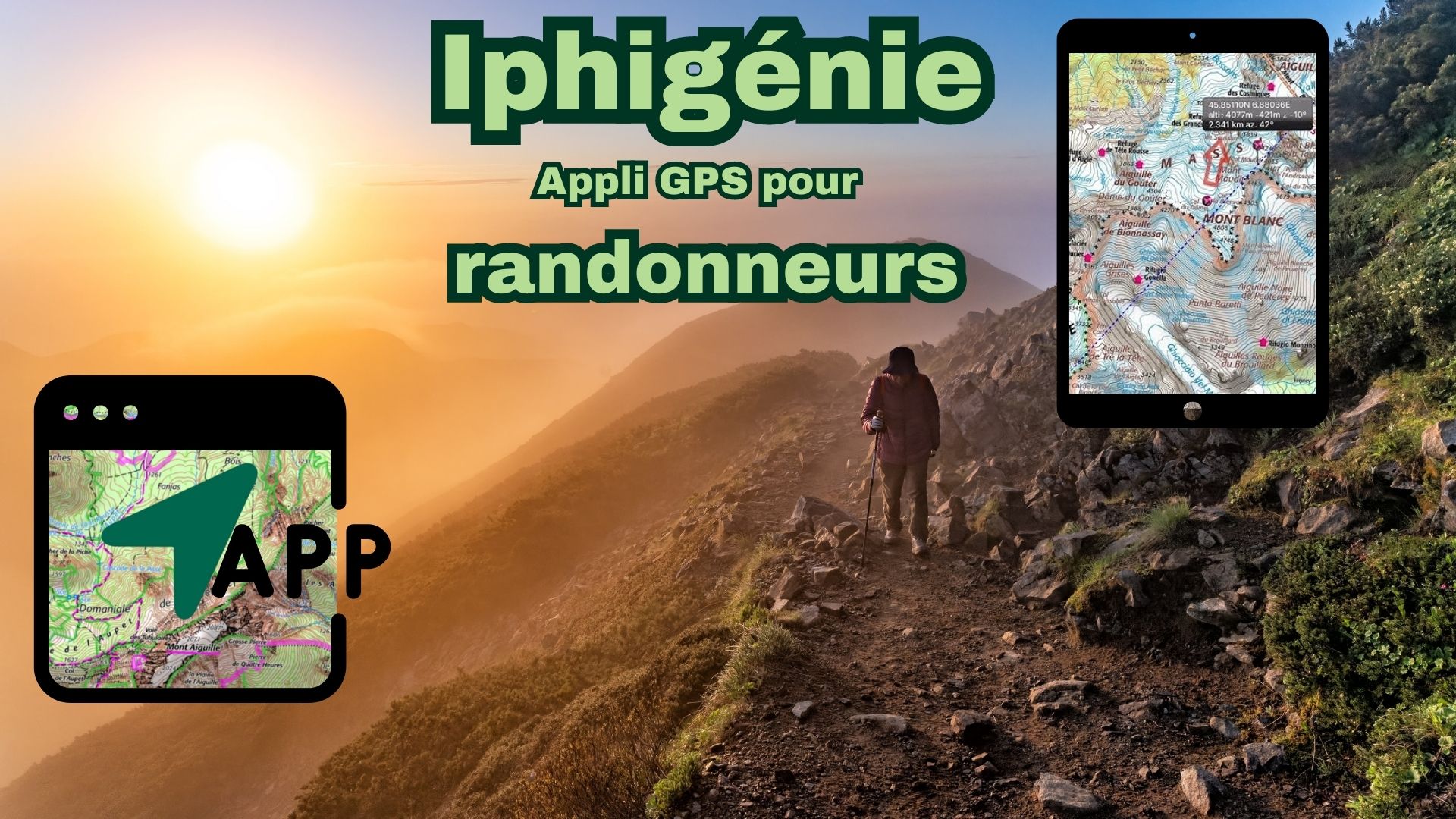 Iphigénie, appli gps pour randonneurs