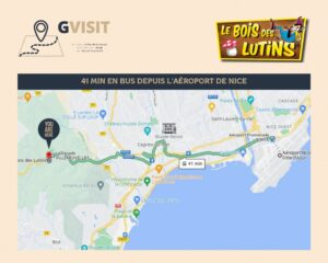 Le trajet en bus pour se rendre au bois des lutins se fait en 41 minutes