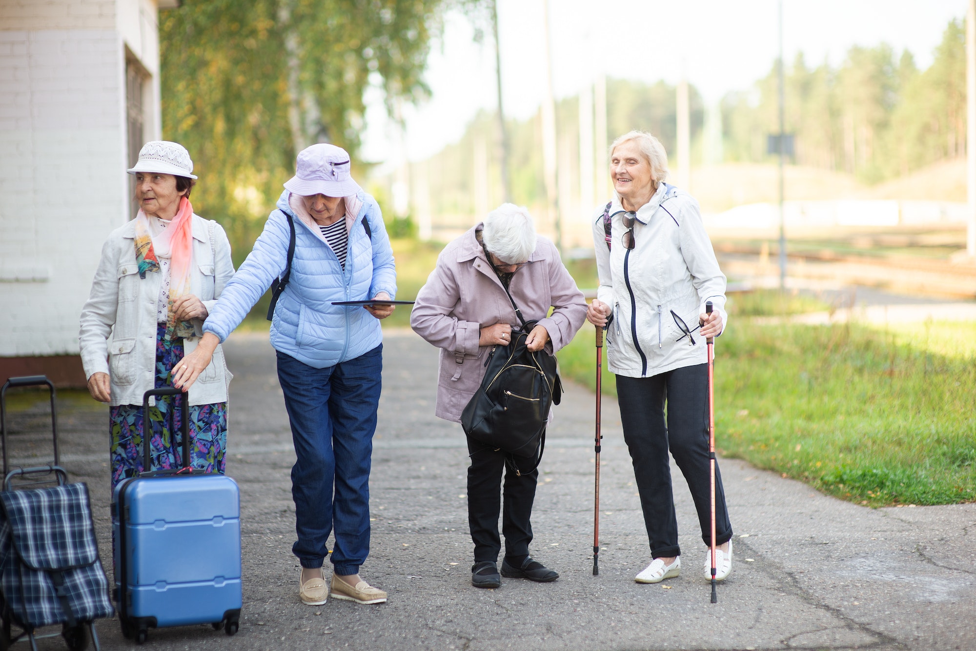 Voyage de personnes âgées