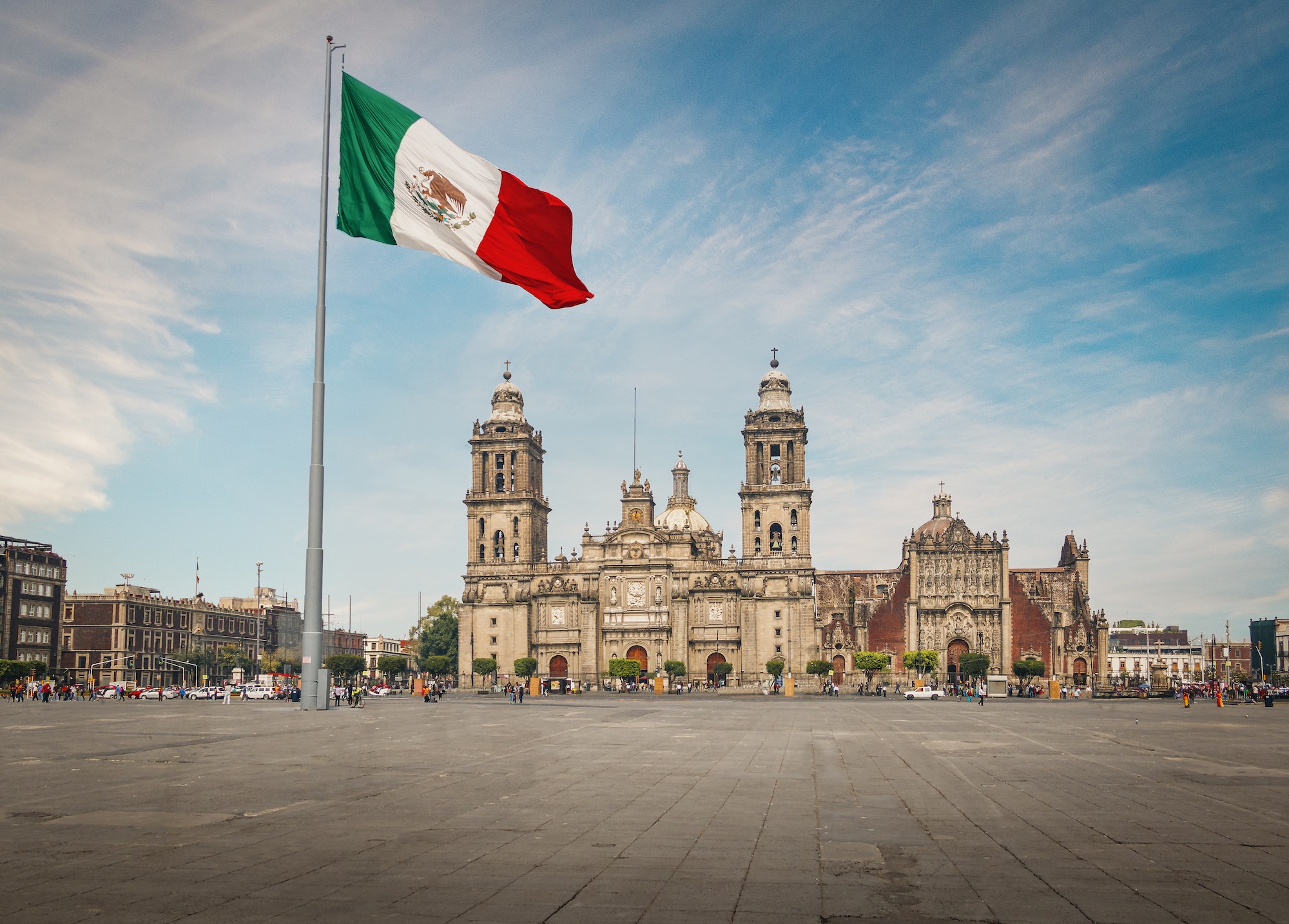 Zocalo Square and Mexico City Cathedral - Mexico City, Mexico