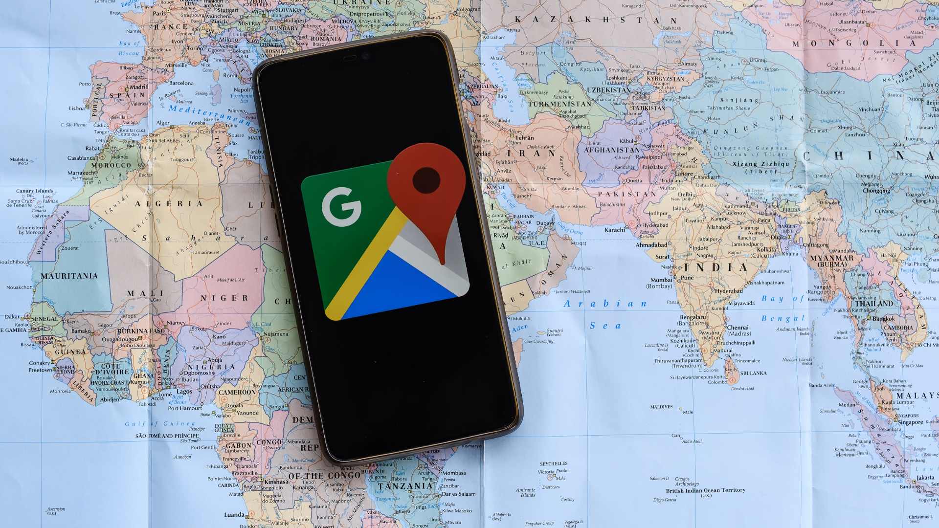 Google maps sur un smartphone